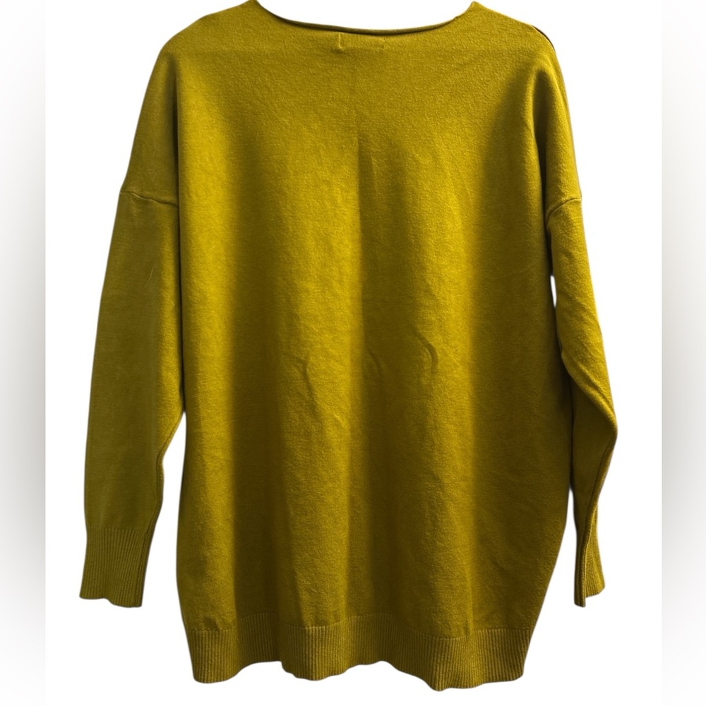 Zenana Outfitters Olive Green V-Neck Sweater XL - Picture 3 of 8